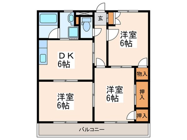 プリンス桜の物件間取画像